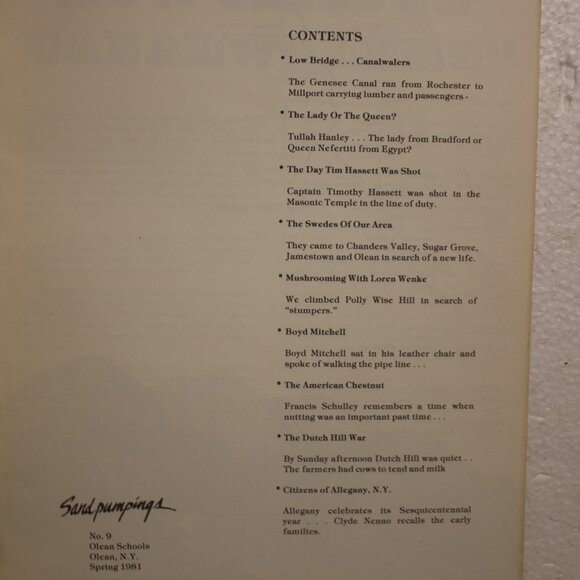 Vintage Sand Pumpings Magazine Published by Students of Olean High School - Picture 8 of 12